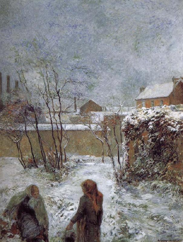 Paul Gauguin Snow